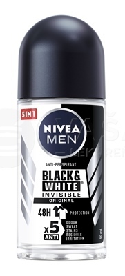 Nivea Men Black &amp; White Original Invisible 48H Roll-on Antiperspirant