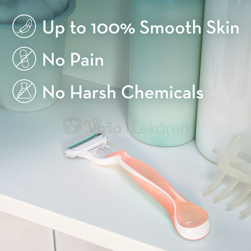 Gillette Venus Smooth Sensitive Dámsky holiaci strojček s náhradnými hlavicami