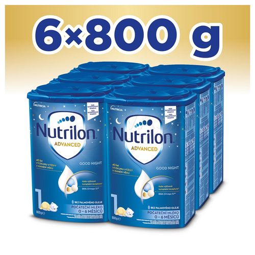 Nutrilon Advanced 1 Good Night Počiatočná mliečna dojčenská výživa (od narodenia) MULTIPACK