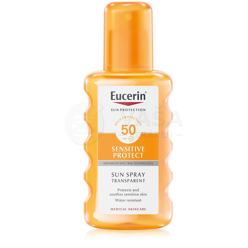 Eucerin Sun Sensitive Protect Transparentný sprej na opaľovanie na citlivú pokožku SPF50