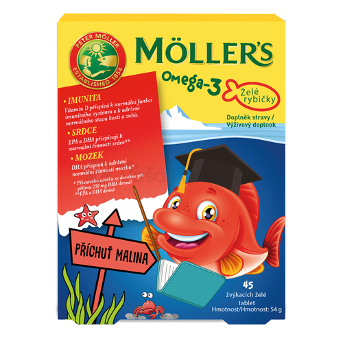 Moller´s Omega-3 Rybí olej Želé rybičky