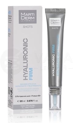 MartiDerm Shots Hyaluronic Firm Hydratačný a spevňujúci gél