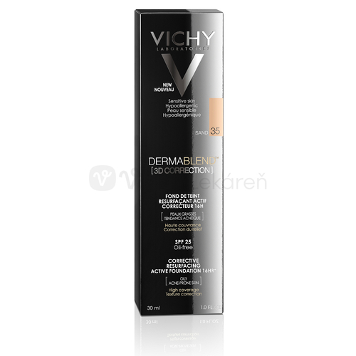 Vichy Dermablend 3D Korekčný a vyhladzujúci make-up (odtieň 35-Sand)