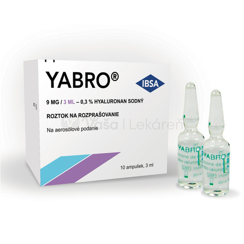 Yabro Roztok na rozprašovanie s 0,3% kyselinou hyalurónovou