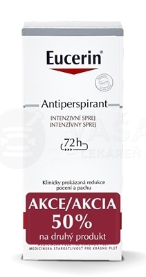 Eucerin Deo Intenzívny antiperspirant (Výhodné balenie)