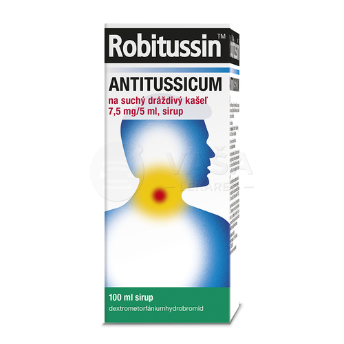 Robitussin Antitussicum Sirup na suchý dráždivý kašeľ