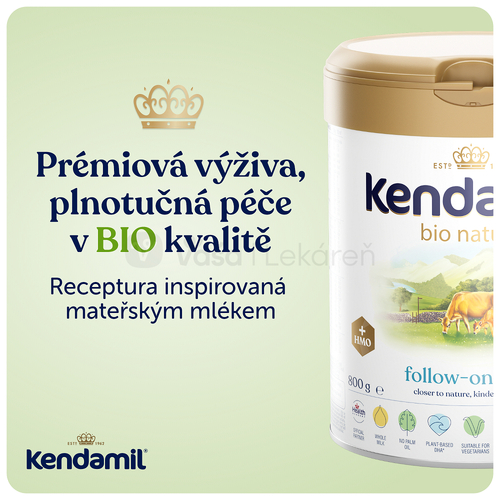 Kendamil BIO Nature 2 HMO+ Následná dojčenská mliečna výživa (od ukončeného 6. mesiaca)