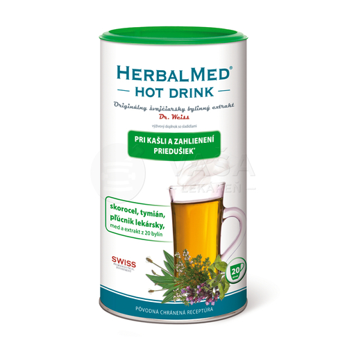 Dr. Weiss Herbalmed Hot Drink Na kašeľ a priedušky (skorocel, tymián, pľúcnik)