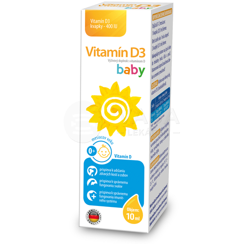 Sirowa Vitamín D3 Baby kvapky 400 IU