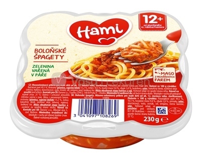 Hami Príkrm Bolonské špagety (od ukonč. 12. mesiaca)