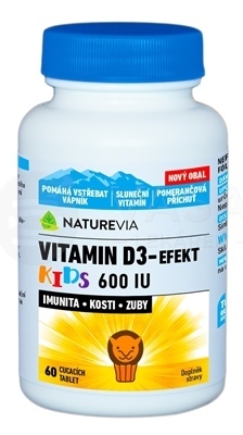 Swiss Naturevia Vitamín D3- Efekt Kids 600 IU