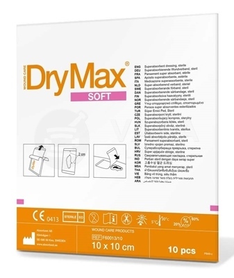 DryMax Soft Krytie sterilné superabsorbčné (10 x 10 cm)