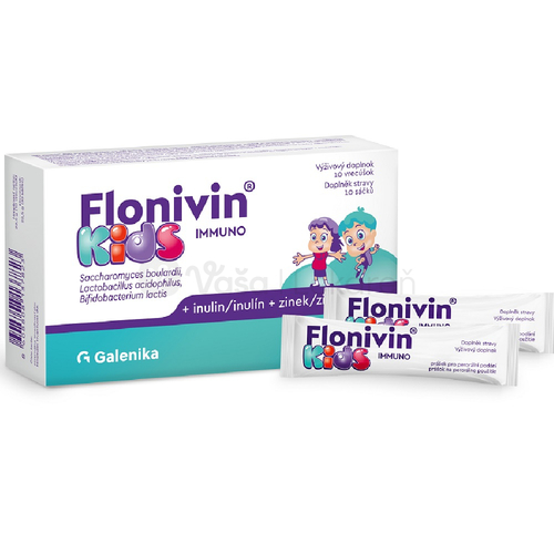 Galenika Flonivin KIDS IMMUNO (Prospešné baktérie + Inulín + Zinok + D3)