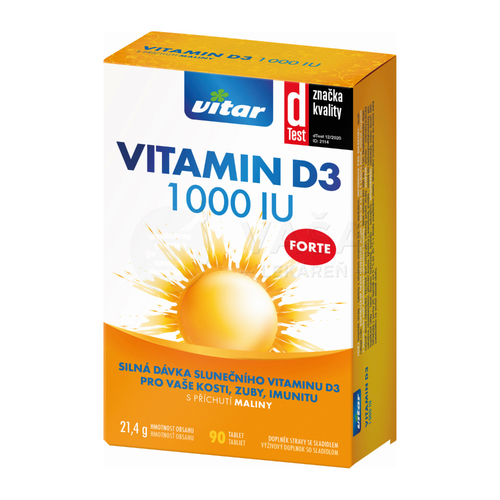 Revital Vitamín D3 Forte 1000 IU
