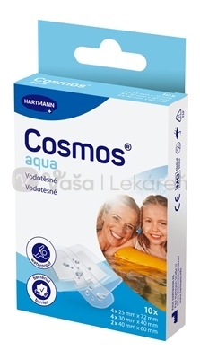 Cosmos Aqua Vodotesná priehľadná náplasť na rany (3 veľkosti)