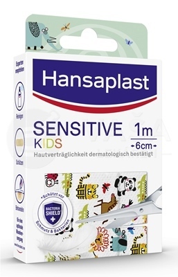 Hansaplast Sensitive Kids Zvieratká Detská náplasť (1 m x 6 cm)