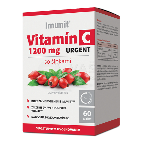 Imunit Vitamín C 1200 mg Urgent so šípkami
