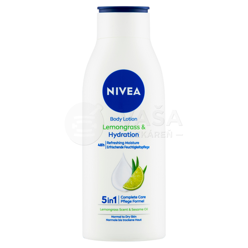 Nivea Lemongrass &amp; Hydration Telové mlieko na normálnu pokožku