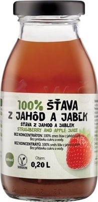 Zdravo 100% Šťava z jahôd a jabĺk