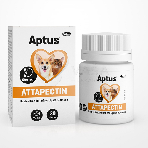 Aptus Attapectin Tablety proti akútnej hnačke u psov a mačiek
