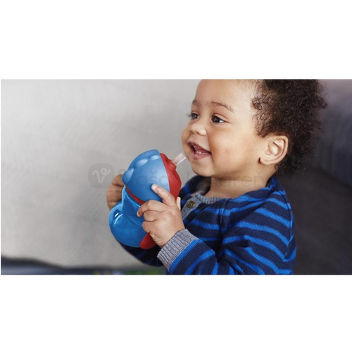 AVENT Hrnček so slamkou a držadlami (0% BPA) pre chlapca (od 9 mesiacov), 200 ml