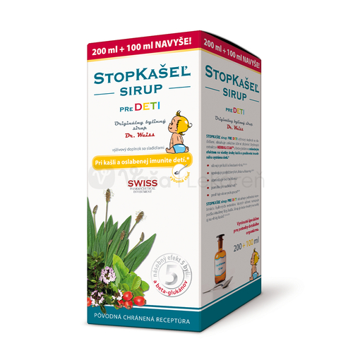 Stopkasel Sirup pre Deti 200+100ml Dr.weiss xxx