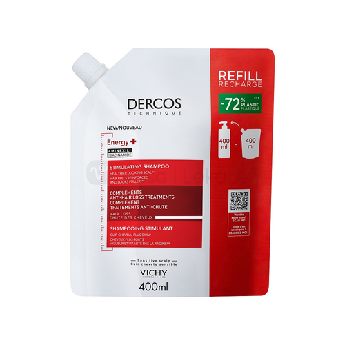 Vichy Dercos Energy + Stimulujúci šampón (Náhradná náplň)