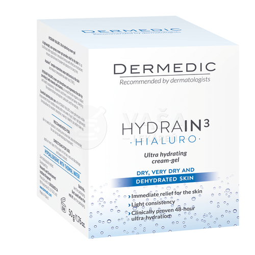 Dermedic Hydrain3 Hial.ult.hyd.k.gel50g+m.v.100xxx