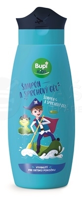 Bupi Kids Detský šampón a sprchový gél 2v1 (modrý)