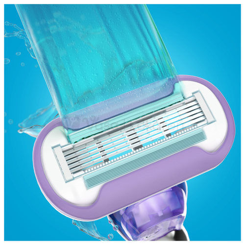 Gillette Venus Deluxe Smooth Swirle Dámsky holiaci strojček + náhradná hlavica