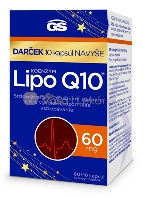 GS Koenzým Lipo Q10 60 mg Darček 2024