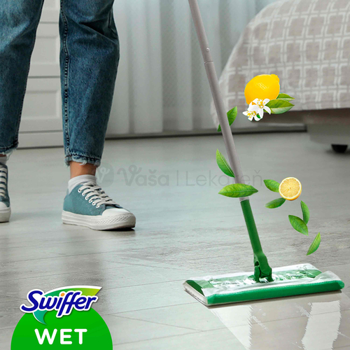 Swiffer Wet Náhradné vlhčené utierky na mop Citrus Fresh