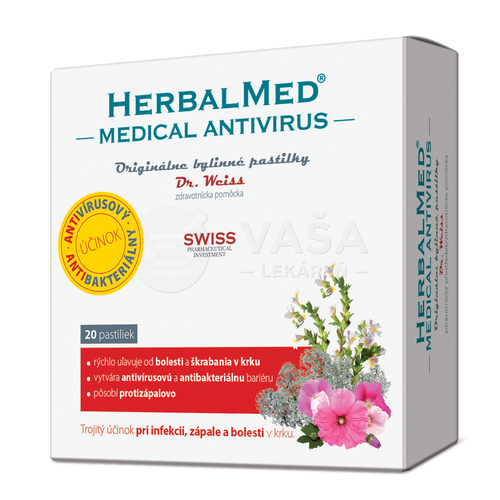 Dr. Weiss Herbalmed Medical Antivirus bylinné pastilky