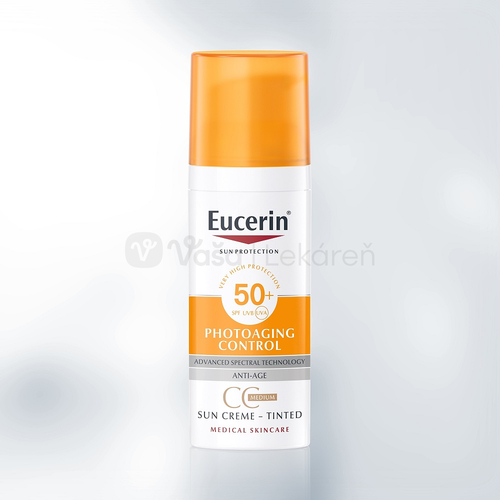 Eucerin Sun Photoaging Control Tónovaný CC krém SPF50+  (stredne tmavý)
