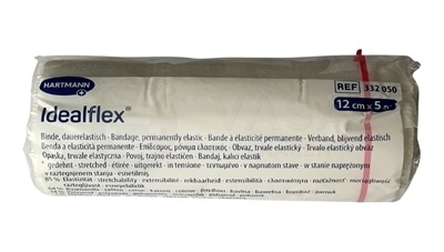 Idealflex Obväz elastický krátkoťažný 85% (12 cm x 5 m)