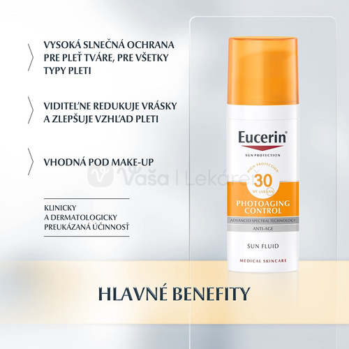 Eucerin Sun Photoaging Control Emulzia na opaľovanie proti vráskam SPF30