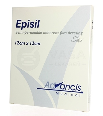 Vellafilm Episil Krytie na rany silikónové transparentné (12 x 12 cm)
