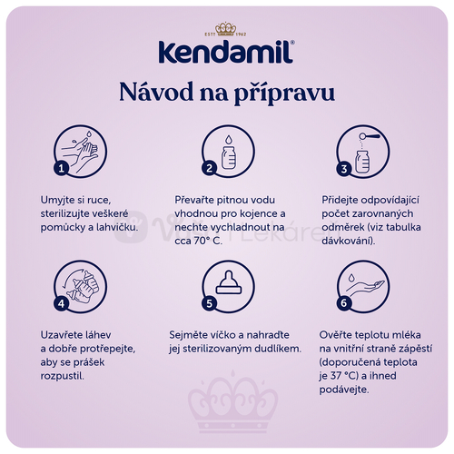 Kendamil Premium 1 Počiatočná dojčenská mliečna výživa (od narodenia)