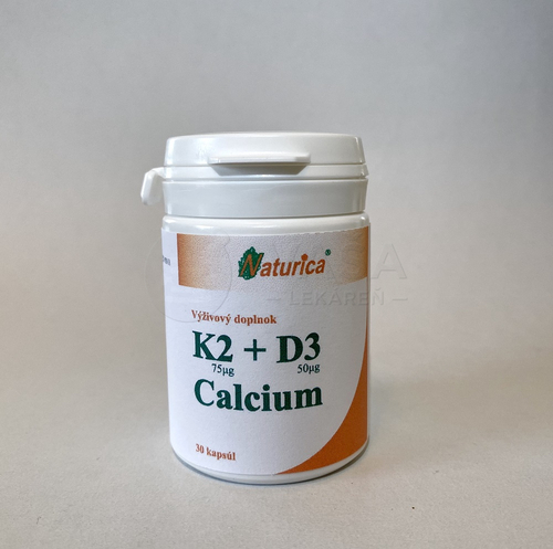Naturica Vitamín K2 + vitamín D3 Calcium