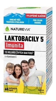 Naturevia Laktobacily &quot;5&quot; Imunita s vitamínom C