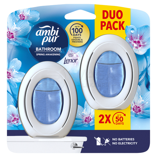 Ambi Pur Bathroom Lenor Spring Awakening DUO Nepretržitý osviežovač vzduchu do kúpeľne