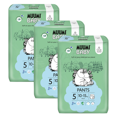 Muumi Baby Pants 5 Maxi+ Detské EKO nohavičkové plienky (10-15 kg)