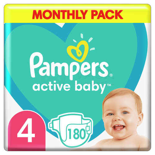 Pampers Active Baby 4 Detské plienky (9-14 kg)