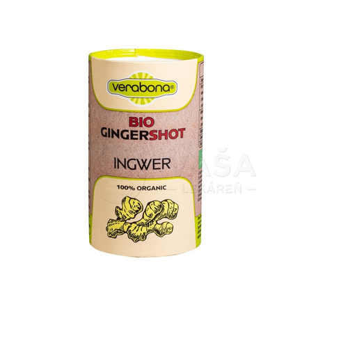 Verabona BIO Ginger Shot Ingwer (jablko, zázvor, citrón)