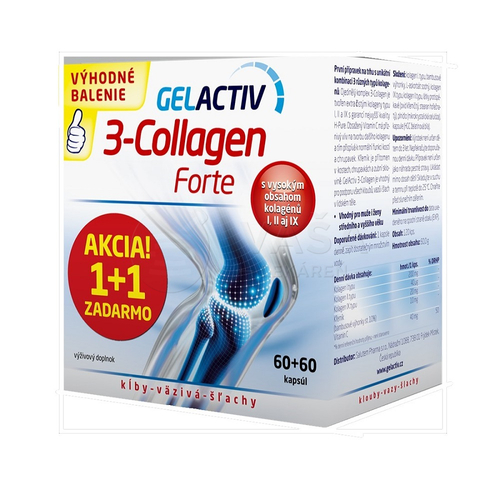 Gelactiv 3-Collagen Forte 2 x 120 kapsúl
