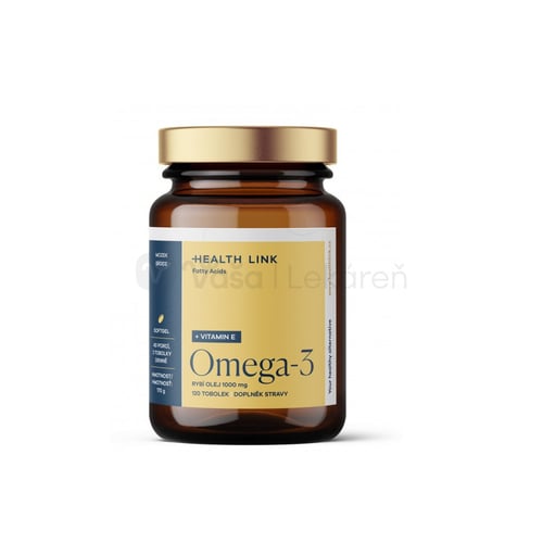 Health Link Omega 3 Rybí olej 1000 mg + Vitamín E