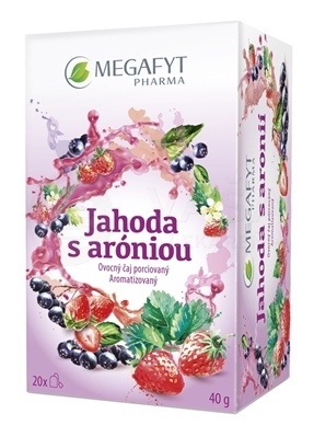 Megafyt Ovocný čaj Jahoda s aróniou