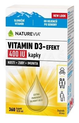 Swiss Naturevia Vitamín D3-Efekt 400 IU