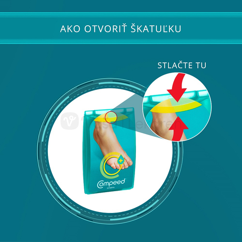 Compeed Hydrokoloidná zvlhčujúca náplasť na kurie oká (stredná)