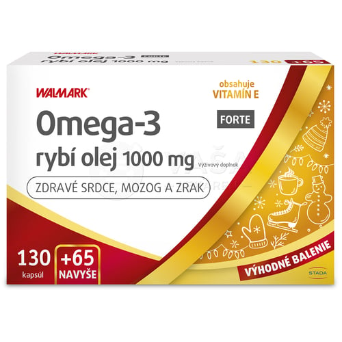 WALMARK Omega-3 Rybí olej Forte (Výhodné balenie)